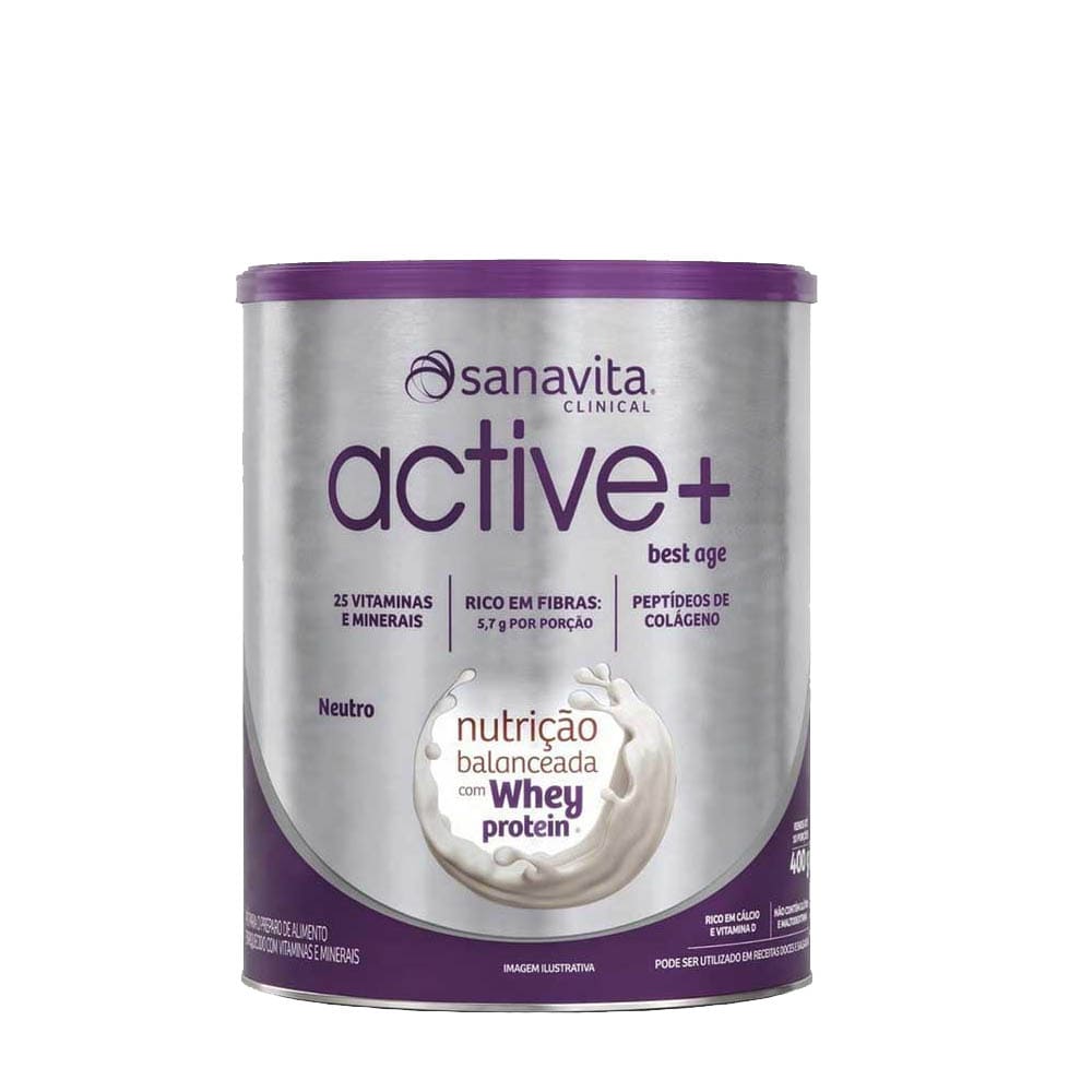 Active + Best Age Neutro 400g Sanavita - magnavita